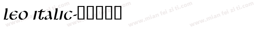 Leo Italic字体转换